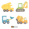 Construction Truck Nursery Print – Orange Cement Mixer