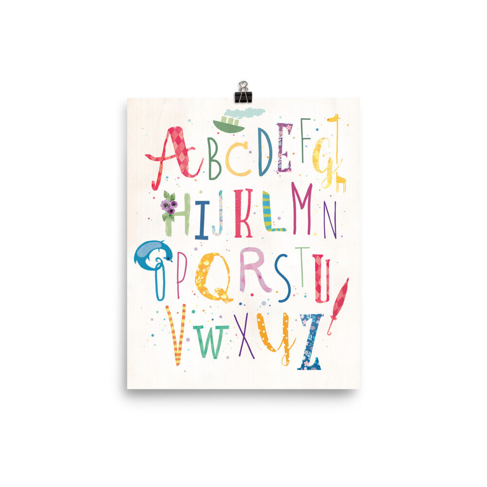 ABC Letters Nursery Print