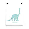 Dinosaur Nursery Print – Blue Brontosaurus