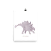 Dinosaur Nursery Print – Purple Stegosaurus
